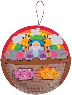 Fun Express Noah's Ark Paper Plate Craft Kit - Crafts for Kids and Fun H...
