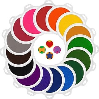 Lorzon 16 Colors Stamp & Ink Pads for Kids - 7