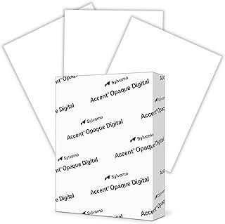 Accent Opaque White 8.5” x 11” Cardstock Paper, 100lb, 271gsm – 200 Shee...