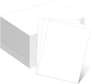 110lb White Cardstock 8.5x11, Goefun 100 Sheets Heavyweight White Card S...