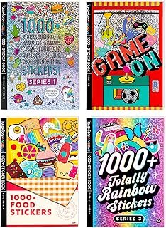 Fashion Angels Set of 4 Sticker Books, Mystery Bundle of 4,000+ Fun & Co...