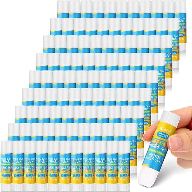 Zubebe 200 Pcs White Glue Stick Bulk Back to School Gifts First Day Sets...